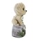 Roman 7.5 Inch Dog On Stone Figurine Summer Figurine , Summer Decor Puppy Spring Summer Flowers